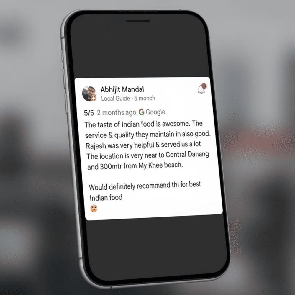 One of the customer’s reviews on Google Maps